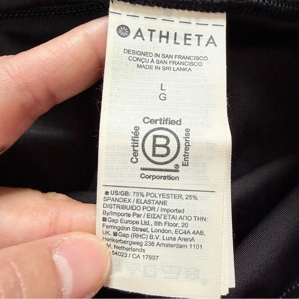 Athleta Women’s Ultimate Stash Colorblock 7/8 Craft Tight in Black L - Picture 9 of 13